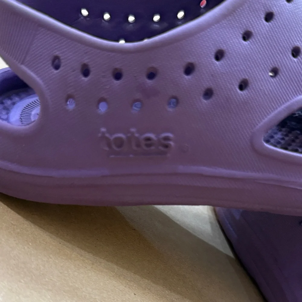 Girls Purple Slip-On Tote Shoes